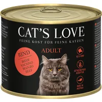 Cat's Love Katzen Nassfutter ADULT RIND PUR - 200 g