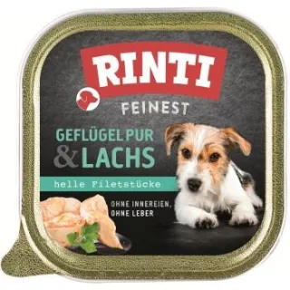 RINTI Feinest Adult Geflügel pur und Lachs 22x150 g