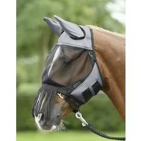 BUSSE Fliegenmaske FLY COVER FRANSEN grau - FULL