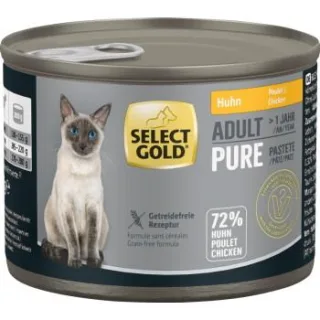 SELECT GOLD Pure Adult Paté Huhn 24x200 g