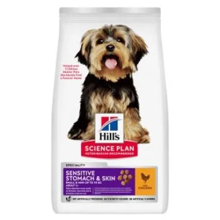 Hill's Science Plan Trockenfutter Hund, Sensitive Stomach & Skin, Small & Mini Adult, mit Huhn 6 kg