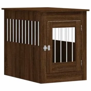 VidaXL Hundekäfig im Möbel-Stil braun 80 cm, 55 cm, 68 cm