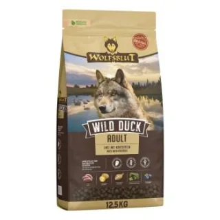WOLFSBLUT Wild Duck Hund Trockenfutter, Adult 12,5 kg