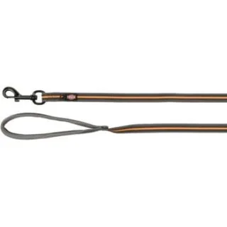 Trixie Fusion Schleppleine, gummiert schwarz/ orange 1,5 m