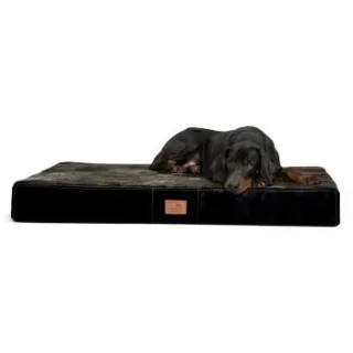 Tierlando STUART ORTHO PLUS - Orthopädische Hundematte schwarz 80 cm, 13 cm, 60 cm