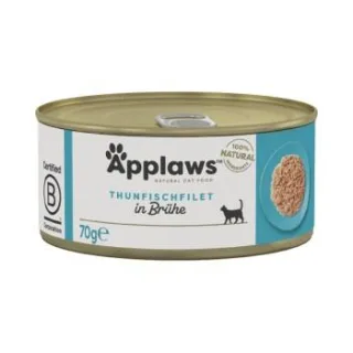 Applaws Nassfutter Katze Adult in Brühe Thunfischfilet 48x70 g