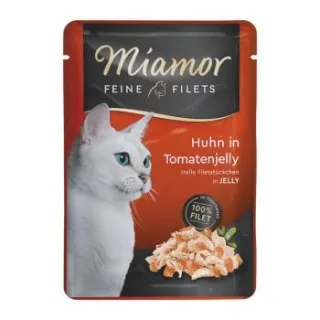 Miamor Feine Filets in Jelly Huhn in Tomatenjelly 48x100 g