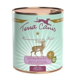Terra Canis Getreidefrei Adult Wild mit Kartoffeln, Apfel und Preiselbeeren 6x800 g