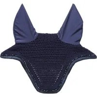 Kentucky Horsewear Fliegenohren "Wellington" Glitzerband - dark navy