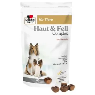 Doppelherz für Tier Haut & Fell Complex für Hunde 60 Stück