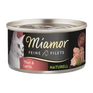 Miamor Feine Filets Naturelle Thunfisch und Lachs 24x80 g