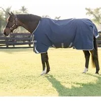 Horseware Ireland Rhino Turnout 100g Navy/Titanium Gray & Classic Blue - 140 cm