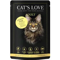 Cat's Love Katzen Nassfutter ADULT HUHN PUR - 85 g