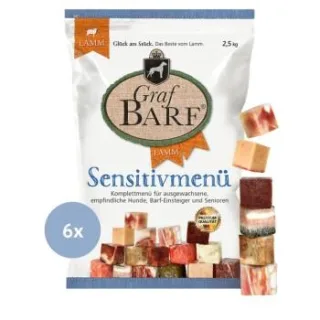 Graf Barf Sensitivmenü Lamm 6 x 2,5 kg