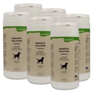 Lyra Pet Lecker.Pet Barfer's Solution Complete Universal Nährstoff Mix Pulver für Hunde 6x1 kg