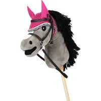 QHP Ohrenhaube Hobby horse - fuchsia