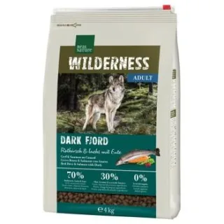 REAL NATURE WILDERNESS Trockenfutter Hund, Adult, Dark Fjord Rothirsch und Lachs mit Ente 4 kg