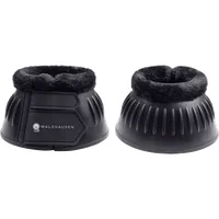 Waldhausen Hufglocken Gummi mit Synthetik-Fell, schwarz - L