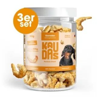 KAUDAS GarnelePur Natursnack 3x50 g