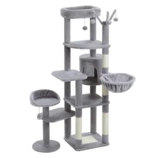Pawz Road mehrstöckiger Kratzbaum 150cm grau