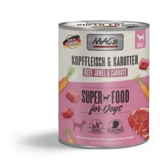 MAC's Nassfutter Hund Adult Kopffleisch und Karotten 6x800 g