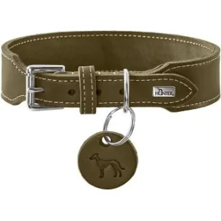 Dog Sport HUNTER Hundehalsband Aalborg extrabreit oliv M-L