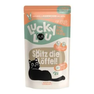 Lucky Lou Nassfutter Katze Adult Geflügel und Kaninchen 16x125 g