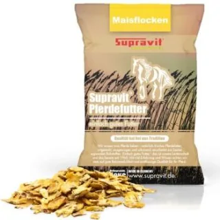 Supravit Maisflocken für Ihr Pferd - hervorragendes Ergänzungsfutter für eine schnelle Gewichtszunahme 20 kg
