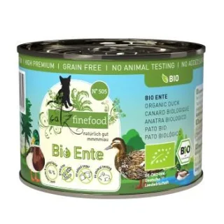 Catz finefood Nassfutter Katze Bio Adult No. 505 Ente 12x200 g