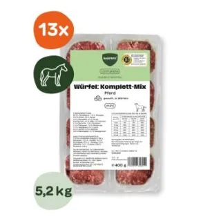 BARFER'S Würfel: Komplett-Mix Pferd 13x400 g