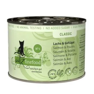 Catz finefood Nassfutter Katze Classic Adult No. 5 Lachs 24x200 g