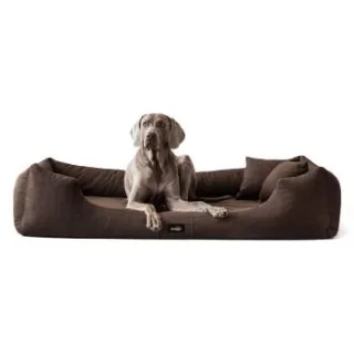 Tierlando MORITZ VIP Hundebett Hundesofa braun 1,3 m, 25 cm, 1 m