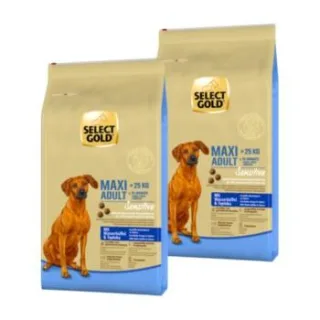 SELECT GOLD Sensitive Trockenfutter Hund Adult Maxi Wasserbüffel und Tapioka 2x12 kg