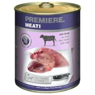 PREMIERE Meati Nassfutter Hund, Adult, Kalb 12x800 g