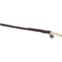 ESKADRON Strick mit Karabiner (Messing) - dunkelbraun