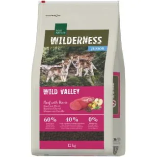 REAL NATURE WILDERNESS Trockenfutter Hund, Junior, Wild Valley, Pferd und Rind 12 kg