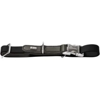 Dog Sport HUNTER Hundehalsung wolmar biothane x leder alu strong schwarz M