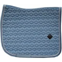 Kentucky Horsewear Dressur-Schabracke "Velvet" - hellblau