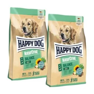 HAPPY DOG NaturCroq Trockenfutter Hund Adult, Balance 2x15 kg