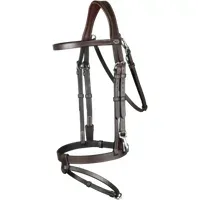 Dy'on Trense aus Flachleder mit Karabinern, Warmblut Working by Dyon - Braun