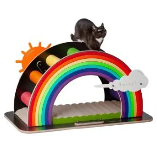 Canadian Cat Company Design-Kratzmöbel Rainbow bunt