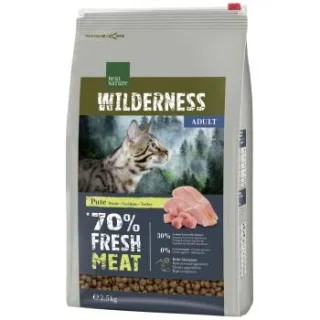 REAL NATURE WILDERNESS Trockenfutter Katze, Adult, Fresh Meat, Pute 2,5 kg