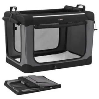 FEANDREA Hundebox faltbar, Hundetasche, Oxford-Gewebe S-XXL