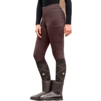 E·L·T Thermo Teddy-Reitleggings Rica, mahagoni - 36
