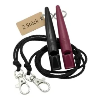 ACME 210.5 Doppelpack Hundepfeife mit Pfeifenband lila