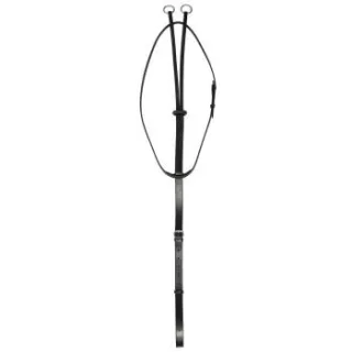 Hans Melzer Horse Equipment Hans Melzer Martingal schwarz/silber WB (Warmblut)