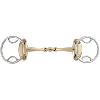 Stübben STEELtec Golden Wings Trense 4in1 "Sweet Kupfer" doppelt gebrochen - 14,5 cm