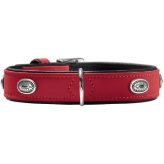 Hunter Hundehalsband softie stone rot S-M