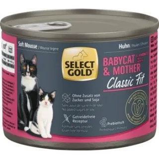 SELECT GOLD Babycat & Mother Soft Mousse Huhn 12x200 g