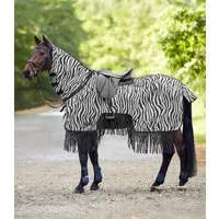 Waldhausen Fliegen-Ausreitdecke mit Fransen, zebra - 125 cm